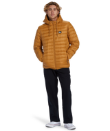 The Quiksilver Mens Scaly Hooded Jacket in Bone Brown