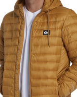 The Quiksilver Mens Scaly Hooded Jacket in Bone Brown