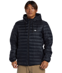 The Quiksilver Mens Scaly Hooded Jacket in Black