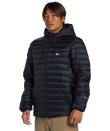 The Quiksilver Mens Scaly Hooded Jacket in Black