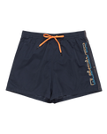 The Quiksilver Mens Behind Waves Volley Shorts in Navy Blazer