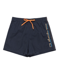 The Quiksilver Mens Behind Waves Volley Shorts in Navy Blazer