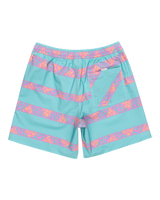 The Quiksilver Mens Take Us Back Volley Shorts in Marine Blue & Heritage Stripe