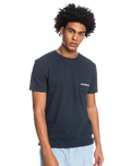 The Quiksilver Mens La Grande Mer T-Shirt in Navy Blazer Heather