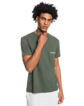 The Quiksilver Mens La Grande Mer T-Shirt in Thyme Heather