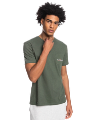 The Quiksilver Mens La Grande Mer T-Shirt in Thyme Heather