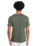 The Quiksilver Mens La Grande Mer T-Shirt in Thyme Heather