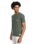 The Quiksilver Mens La Grande Mer T-Shirt in Thyme Heather