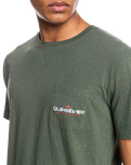 The Quiksilver Mens La Grande Mer T-Shirt in Thyme Heather