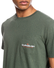 The Quiksilver Mens La Grande Mer T-Shirt in Thyme Heather