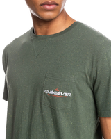 The Quiksilver Mens La Grande Mer T-Shirt in Thyme Heather