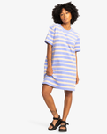 The Quiksilver Womens Collection Womens Uni Towel T-Shirt Dress in Hydrangea