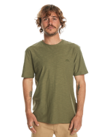 The Quiksilver Mens Slub T-Shirt in Four Leaf Clover