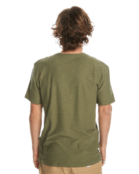 The Quiksilver Mens Slub T-Shirt in Four Leaf Clover