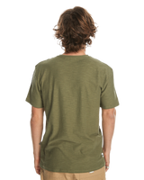 The Quiksilver Mens Slub T-Shirt in Four Leaf Clover