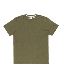 The Quiksilver Mens Slub T-Shirt in Four Leaf Clover