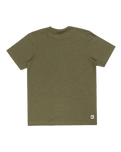 The Quiksilver Mens Slub T-Shirt in Four Leaf Clover