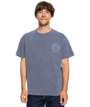 The Quiksilver Mens Emby Mineral T-Shirt in Estate Blue