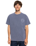 The Quiksilver Mens Emby Mineral T-Shirt in Estate Blue