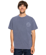 The Quiksilver Mens Emby Mineral T-Shirt in Estate Blue