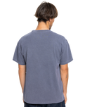 The Quiksilver Mens Emby Mineral T-Shirt in Estate Blue