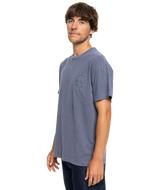 The Quiksilver Mens Emby Mineral T-Shirt in Estate Blue