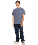 The Quiksilver Mens Emby Mineral T-Shirt in Estate Blue