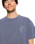 The Quiksilver Mens Emby Mineral T-Shirt in Estate Blue