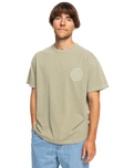 The Quiksilver Mens Emby Mineral T-Shirt in Cypress