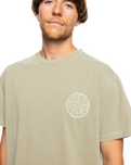 The Quiksilver Mens Emby Mineral T-Shirt in Cypress