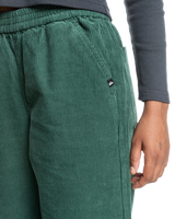 The Quiksilver Womens Collection Womens Uni Cord Elasticated Trousers in Forest