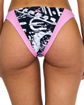 The Quiksilver Womens Collection Womens Classic High Cut Bikini Bottoms in Lilac