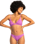 The Quiksilver Womens Collection Womens Uni Champion Sound Bikini Bottoms in Violet Heritage