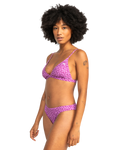 The Quiksilver Womens Collection Womens Uni Champion Sound Bikini Bottoms in Violet Heritage