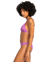 The Quiksilver Womens Collection Womens Uni Champion Sound Bikini Top in Violet Heritage