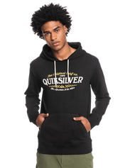 The Quiksilver Mens Check On It Hoodie in Black