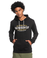 The Quiksilver Mens Check On It Hoodie in Black