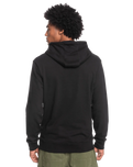 The Quiksilver Mens Check On It Hoodie in Black