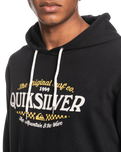 The Quiksilver Mens Check On It Hoodie in Black