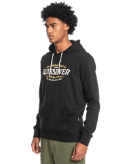 The Quiksilver Mens Check On It Hoodie in Black