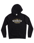 The Quiksilver Mens Check On It Hoodie in Black