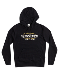 The Quiksilver Mens Check On It Hoodie in Black