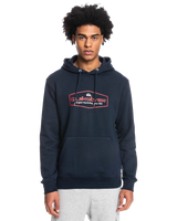 The Quiksilver Mens Omni Lockup Hoodie in Navy Blazer