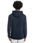 The Quiksilver Mens Omni Lockup Hoodie in Navy Blazer