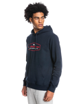 The Quiksilver Mens Omni Lockup Hoodie in Navy Blazer