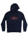 The Quiksilver Mens Omni Lockup Hoodie in Navy Blazer