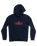 The Quiksilver Mens Omni Lockup Hoodie in Navy Blazer