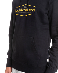 The Quiksilver Mens Omni Lockup Hoodie in Black