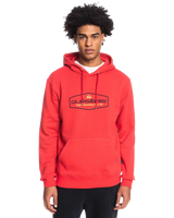 The Quiksilver Mens Omni Lockup Hoodie in Red