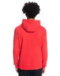 The Quiksilver Mens Omni Lockup Hoodie in Red